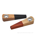 Portable Color-block Smoking Pipe Can Be Custom Folding Pipe Fashion Wooden Pipe